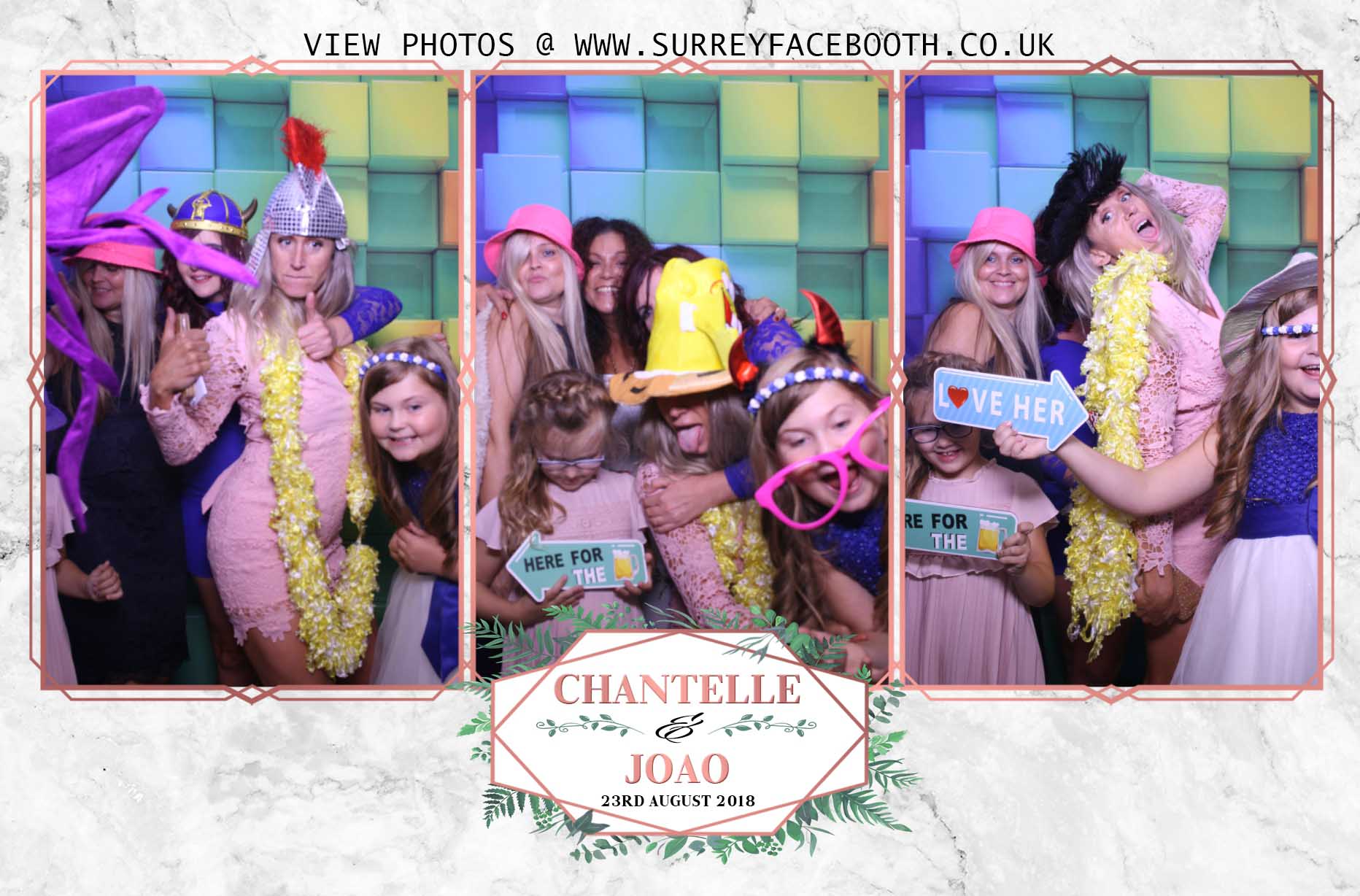 Chantelle and Joao's Wedding | View more photos from the event at galleries.surreyfacebooth.co.uk/u/Surrey-FaceBooth/Chantelle-and-Joaos-Wedding